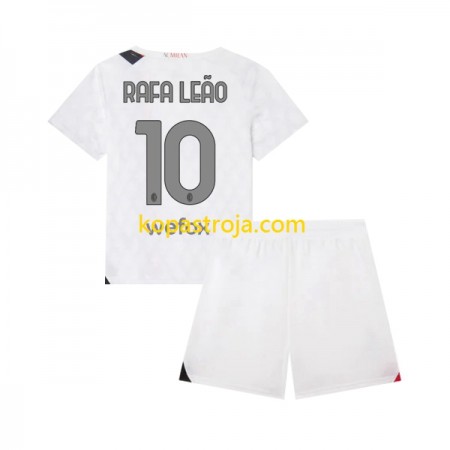 Billiga Fotbollströjor AC Milan Rafael Leao 10 Barn Borta tröja 2023/24 Kortärmad
